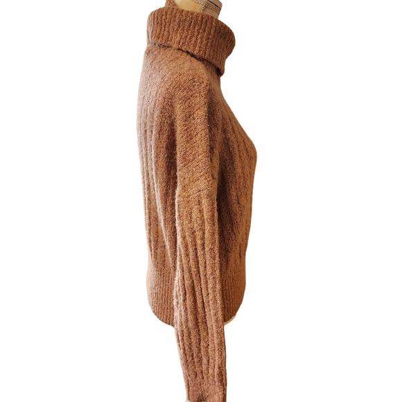 William Rast Women's Multicolor Heathered Turtle Neck Wool Blend Sweater Medium - Picture 2 of 7